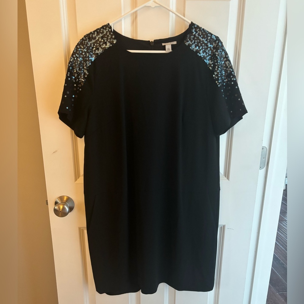Black Party Dress, Black, Size Large.